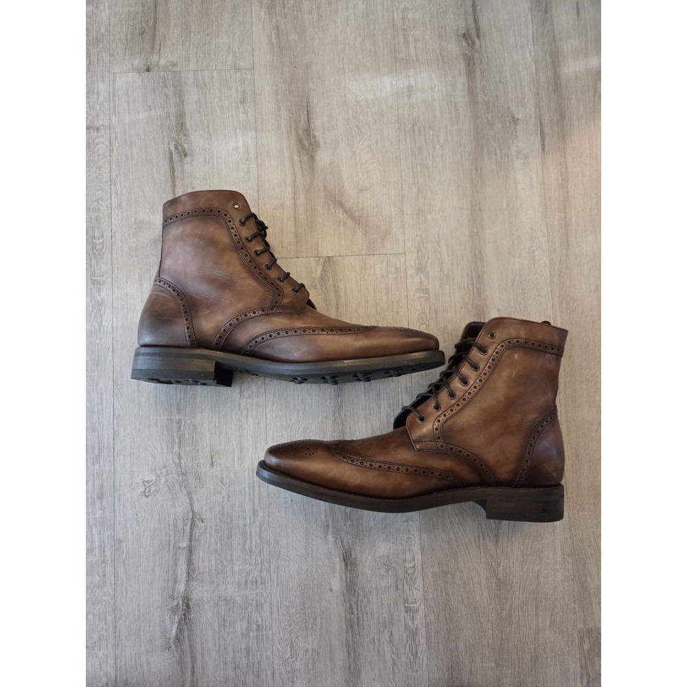 Thursday Boots Wingtip Burnished Lace Up Mens 11.5 Leather